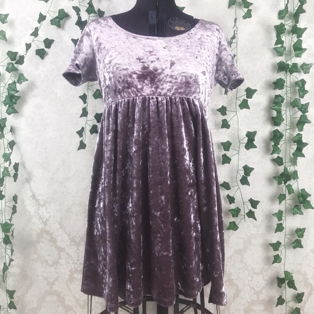 American Apparel velvet babydoll dress